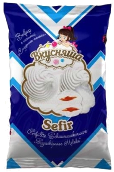 Schaumzuckerware "Vkusnasha" gefüllte mit gekochte Kondensmilch
